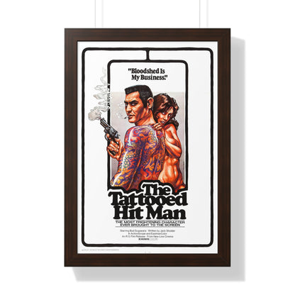 THE TATTOED HITMAN 1974 - Framed Movie Poster-16″ x 24″-The Sticker Space