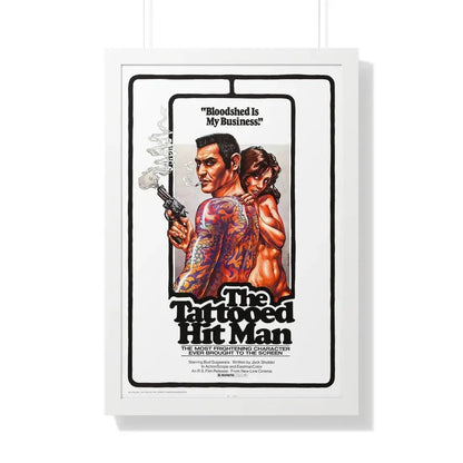 THE TATTOED HITMAN 1974 - Framed Movie Poster 20" x 30" White - The Sticker Space
