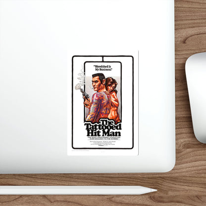 THE TATTOED HITMAN 1974 Movie Poster STICKER Vinyl Die-Cut Decal-The Sticker Space