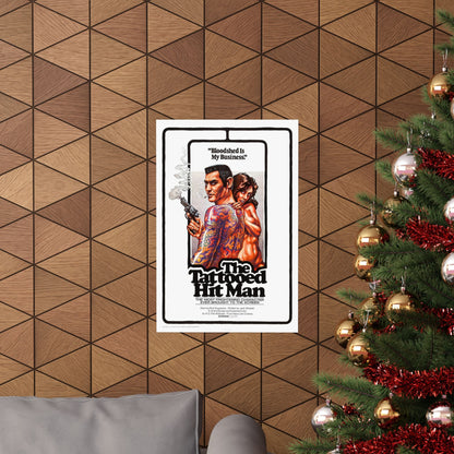 THE TATTOED HITMAN 1974 - Paper Movie Poster-The Sticker Space