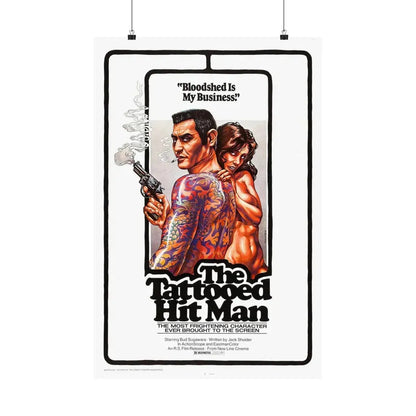 THE TATTOED HITMAN 1974 - Paper Movie Poster 20″ x 30″ Matte - The Sticker Space