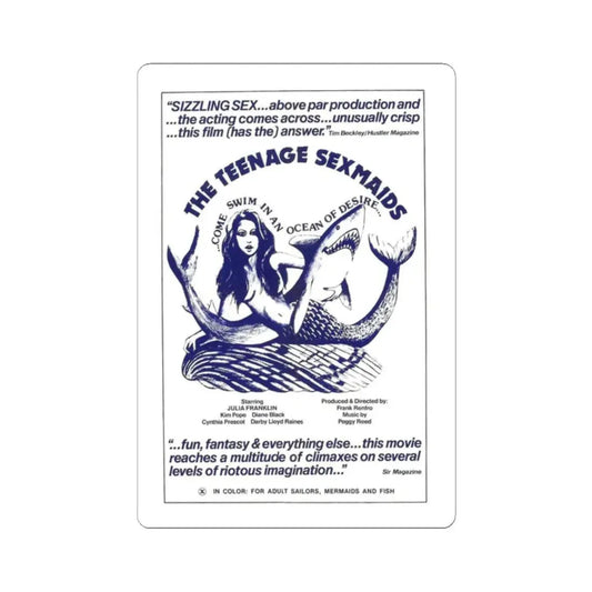 THE TEENAGE SEXMAIDS 1976 Movie Poster - STICKER Vinyl Kiss-Cut Decal 2 Inch White - The Sticker Space