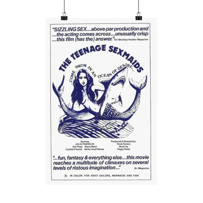 THE TEENAGE SEXMAIDS 1976 - Paper Movie Poster 12″ x 18″ Matte - The Sticker Space