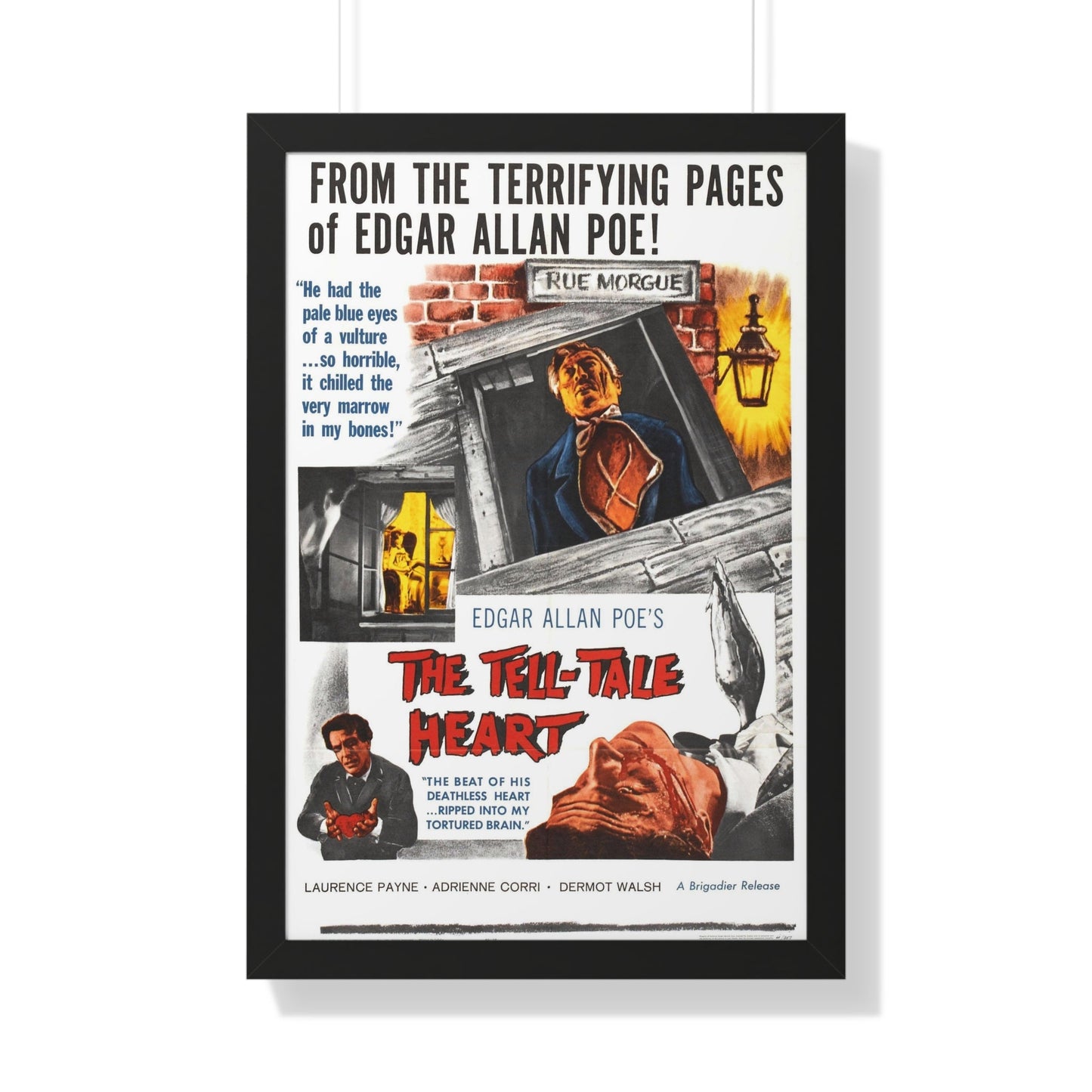 THE TELL-TALE HEART 1960 - Framed Movie Poster-20" x 30"-The Sticker Space