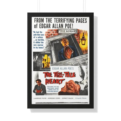 THE TELL-TALE HEART 1960 - Framed Movie Poster 20" x 30" Black - The Sticker Space