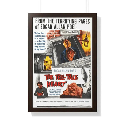 THE TELL-TALE HEART 1960 - Framed Movie Poster 20" x 30" Walnut - The Sticker Space