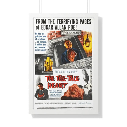 THE TELL-TALE HEART 1960 - Framed Movie Poster 20" x 30" White - The Sticker Space