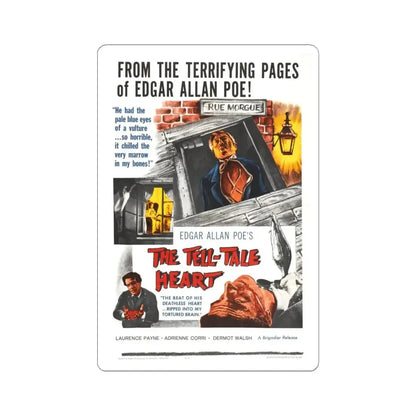 THE TELL-TALE HEART 1960 Movie Poster - STICKER Vinyl Kiss-Cut Decal 4 Inch White - The Sticker Space
