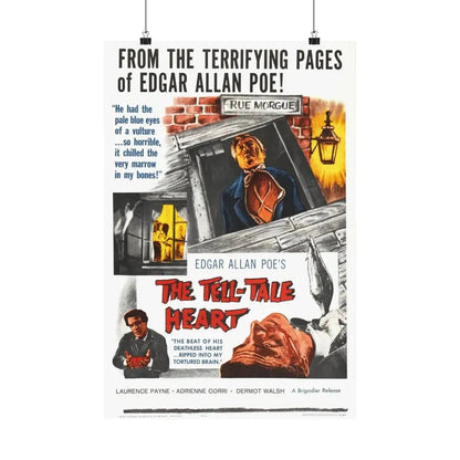 THE TELL-TALE HEART 1960 - Paper Movie Poster 16″ x 24″ Matte - The Sticker Space