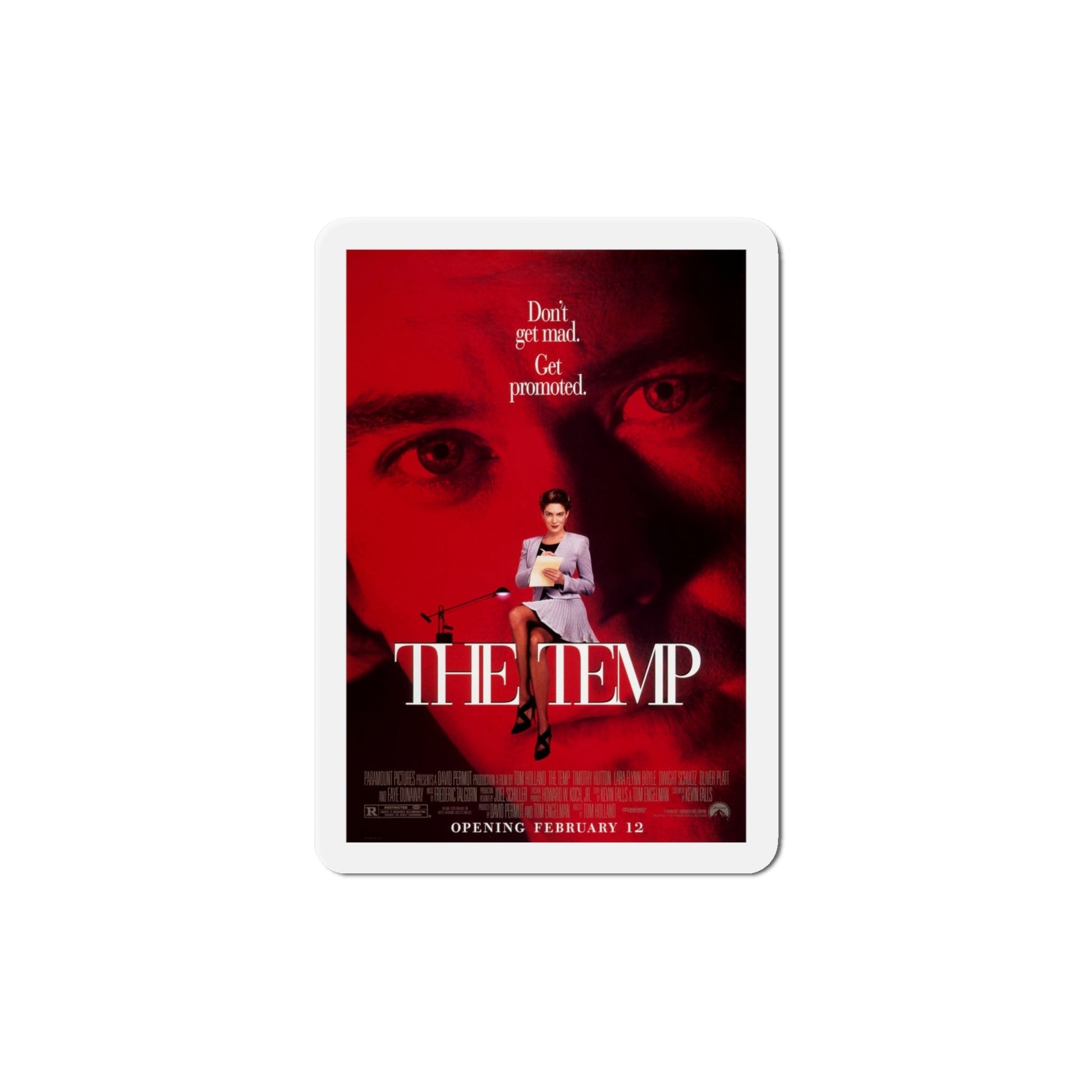 The Temp 1993 Movie Poster Die-Cut Magnet-6 Inch-The Sticker Space