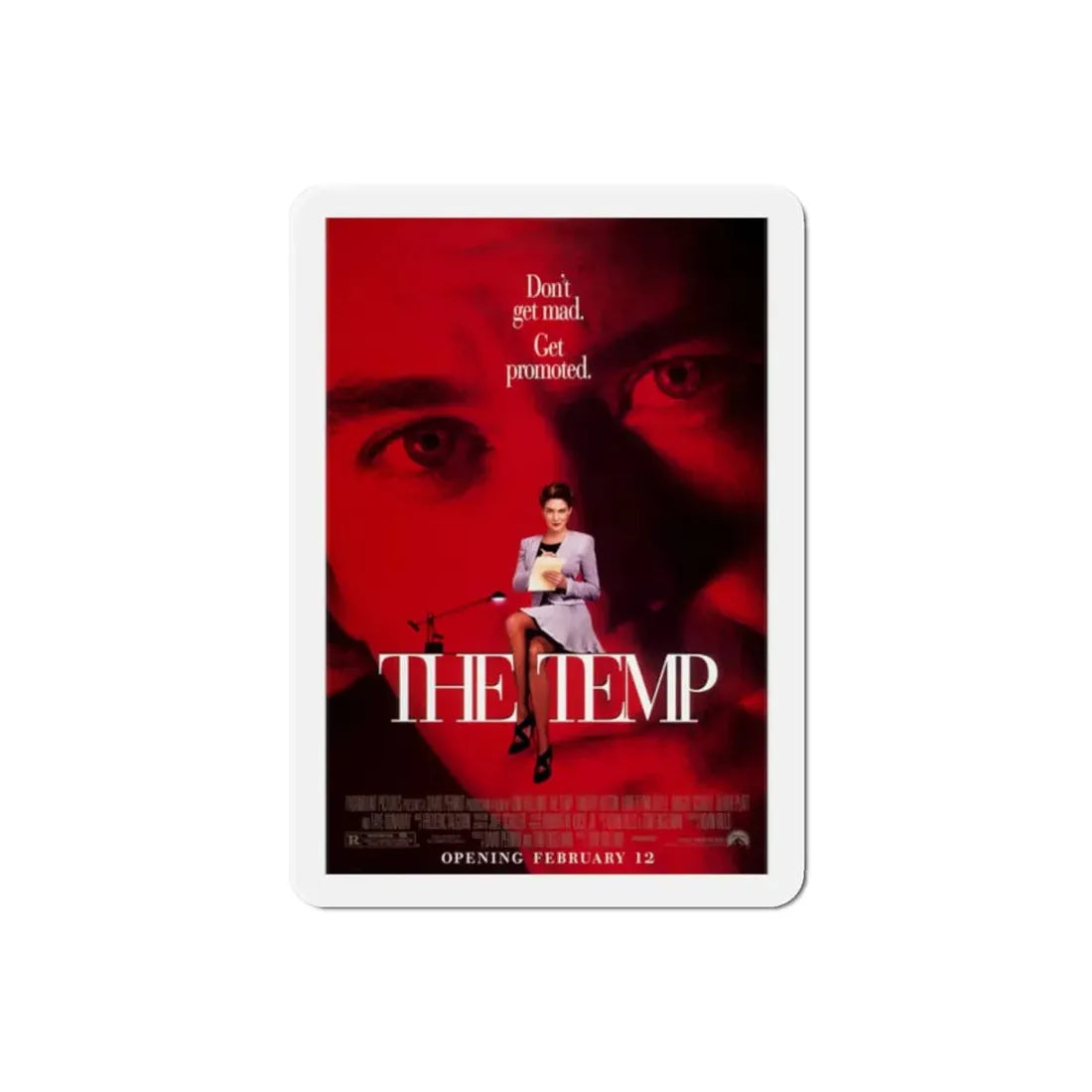 The Temp 1993 Movie Poster Refrigerator Magnet 2 Inch - The Sticker Space