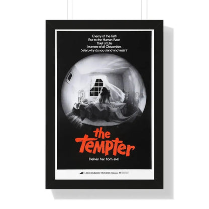 THE TEMPTER (THE ANTICHRIST) 1974 - Framed Movie Poster 16″ x 24″ Black - The Sticker Space