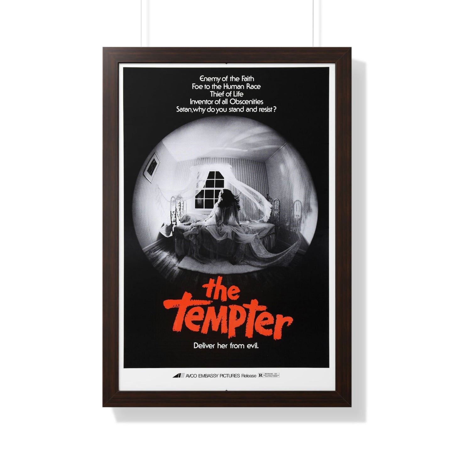 THE TEMPTER (THE ANTICHRIST) 1974 - Framed Movie Poster-20" x 30"-The Sticker Space