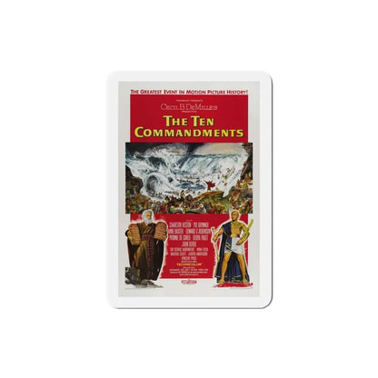 The Ten Commandments 1956 Movie Poster Refrigerator Magnet 3 Inch - The Sticker Space