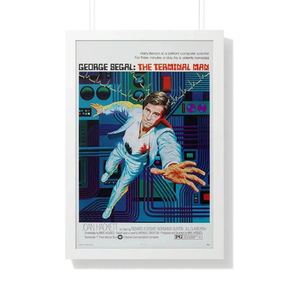 THE TERMINAL MAN 1974 - Framed Movie Poster 20" x 30" White - The Sticker Space