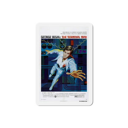 The Terminal Man 1974 Movie Poster Die-Cut Magnet-2" x 2"-The Sticker Space