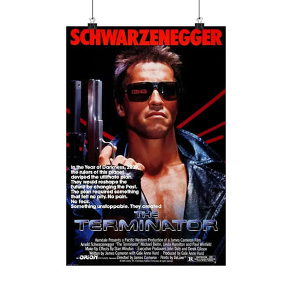 THE TERMINATOR 1984 - Paper Movie Poster 12″ x 18″ Matte - The Sticker Space