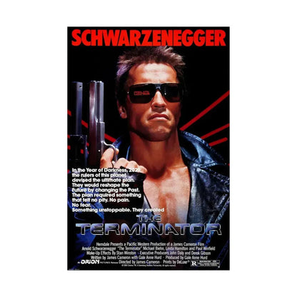 THE TERMINATOR 1984 - Paper Movie Poster - The Sticker Space