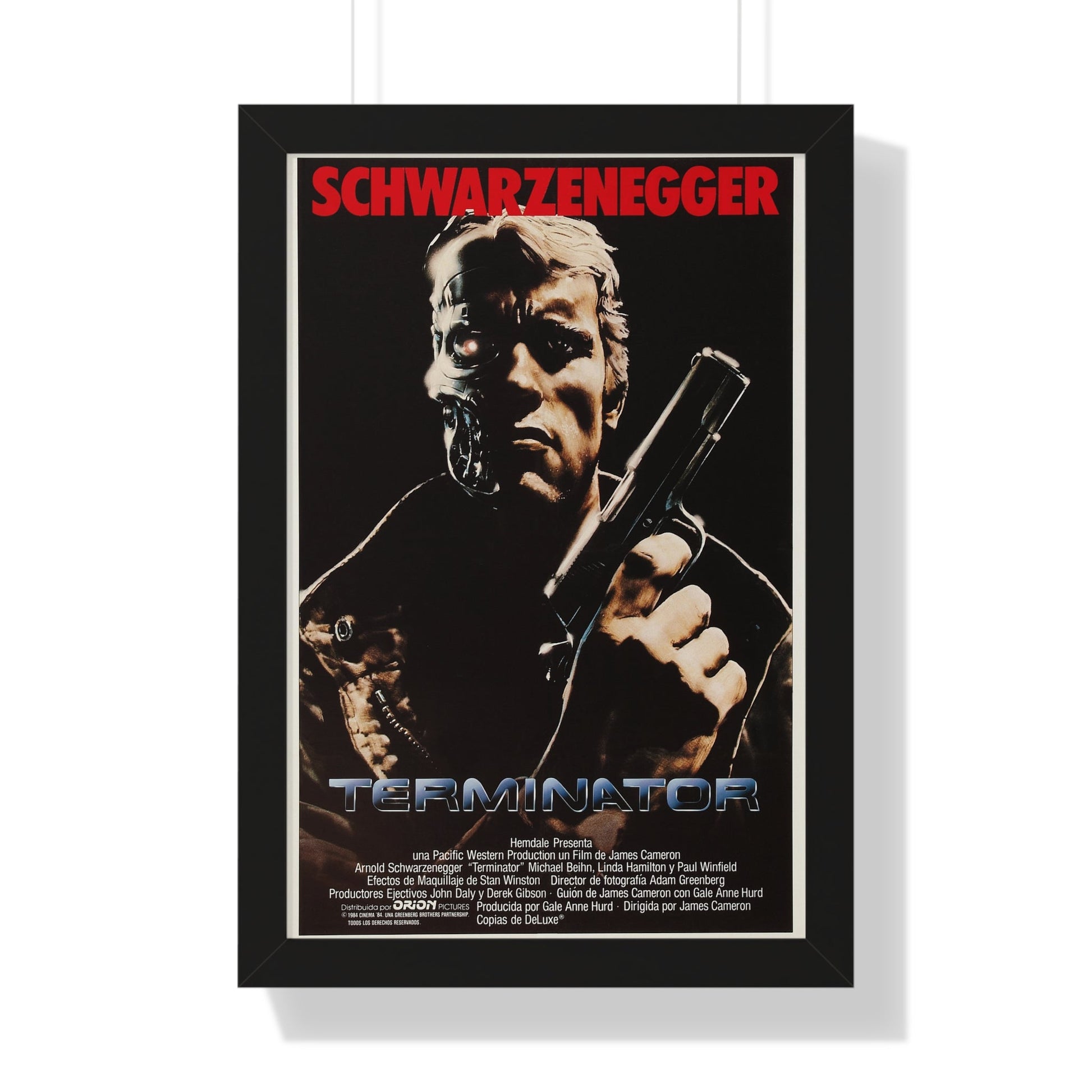 THE TERMINATOR (2) 1984 - Framed Movie Poster-16″ x 24″-The Sticker Space