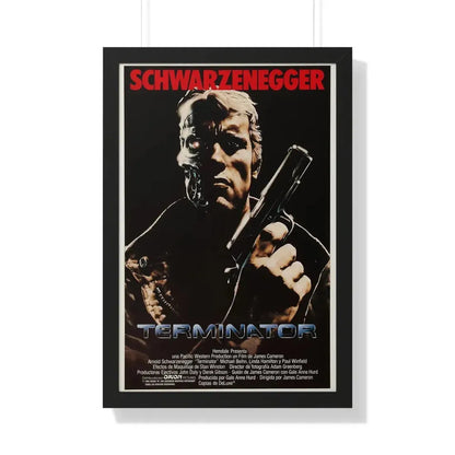 THE TERMINATOR (2) 1984 - Framed Movie Poster 20" x 30" Black - The Sticker Space