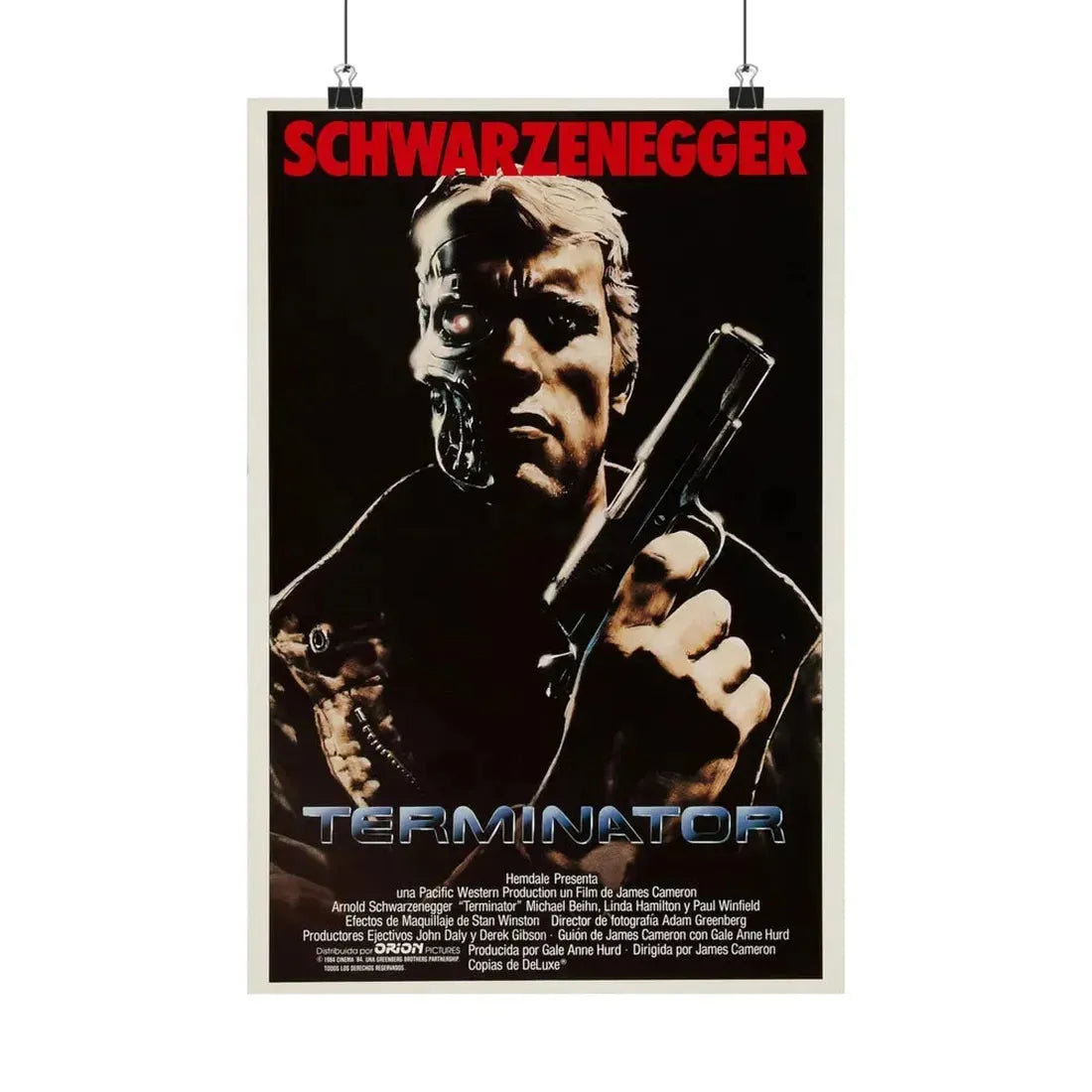 THE TERMINATOR (2) 1984 - Paper Movie Poster 12″ x 18″ Matte - The Sticker Space
