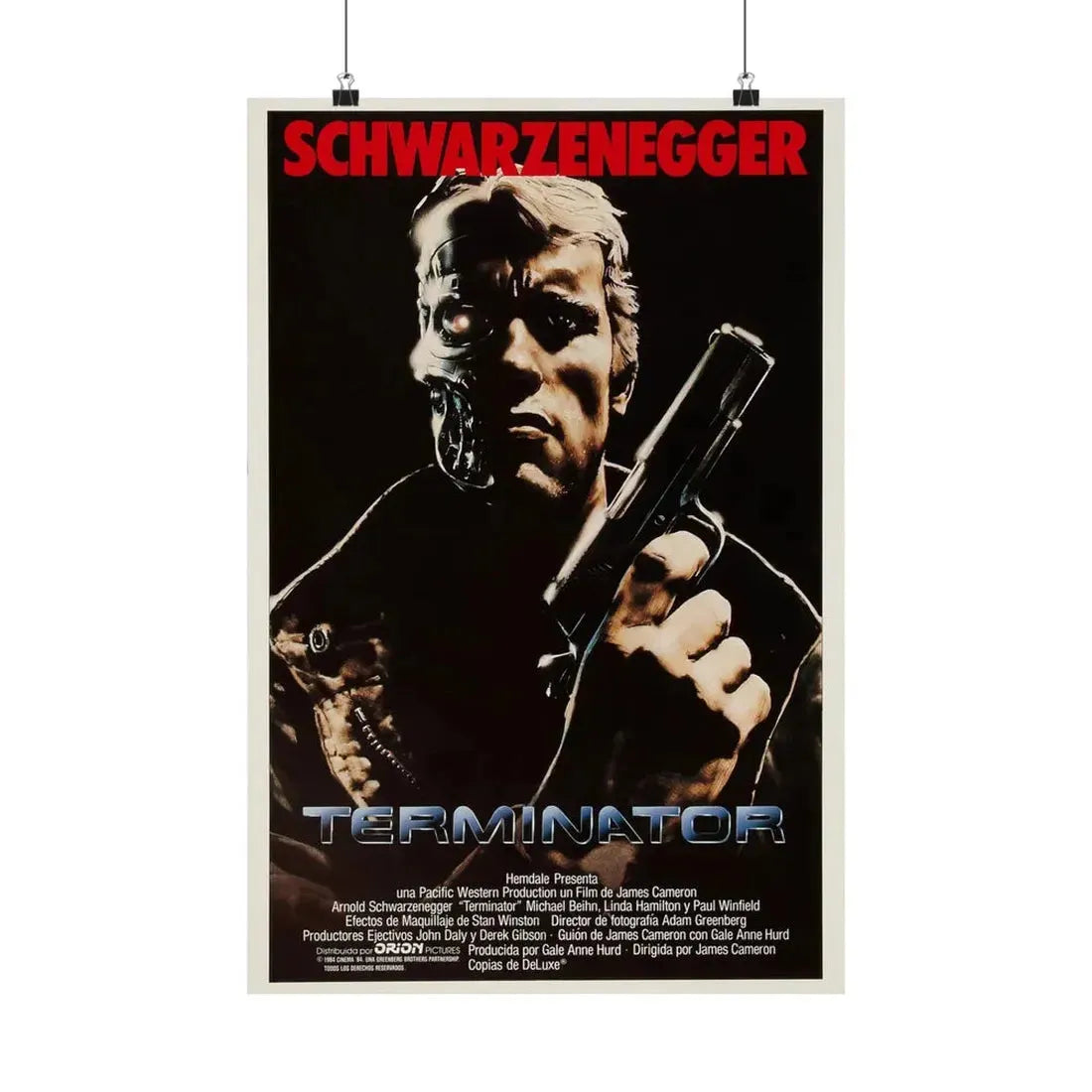 THE TERMINATOR (2) 1984 - Paper Movie Poster 16″ x 24″ Matte - The Sticker Space