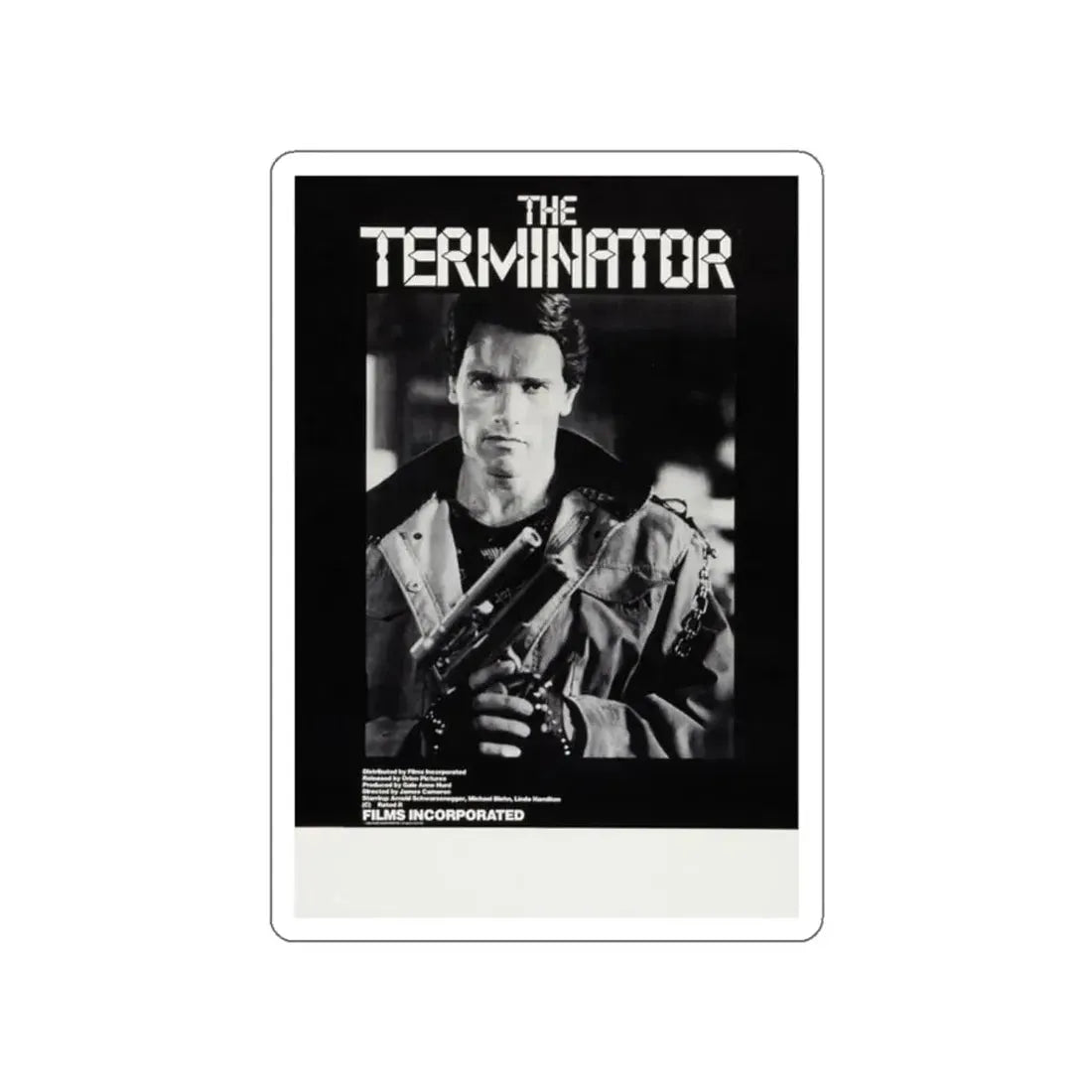 THE TERMINATOR (3) 1984 Movie Poster STICKER Vinyl Die-Cut Decal 2 Inch - The Sticker Space