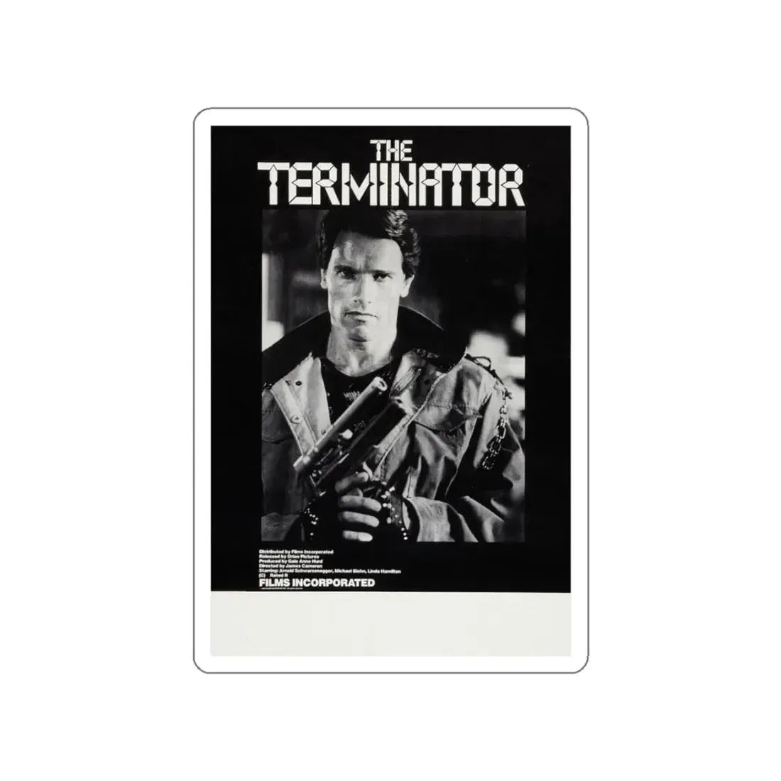 THE TERMINATOR (3) 1984 Movie Poster STICKER Vinyl Die-Cut Decal 3 Inch - The Sticker Space