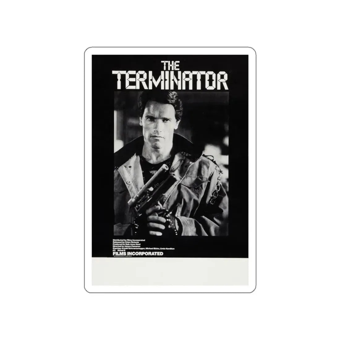THE TERMINATOR (3) 1984 Movie Poster STICKER Vinyl Die-Cut Decal 4 Inch - The Sticker Space