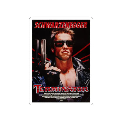 THE TERMINATOR (GERMAN) 1984 Movie Poster STICKER Vinyl Die-Cut Decal 5 Inch - The Sticker Space