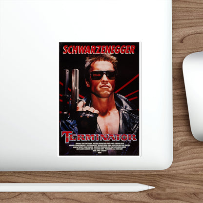 THE TERMINATOR (GERMAN) 1984 Movie Poster STICKER Vinyl Die-Cut Decal-The Sticker Space