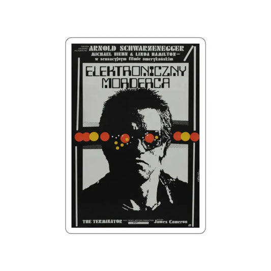 THE TERMINATOR (POLISH) 1984 Movie Poster STICKER Vinyl Die-Cut Decal 2 Inch - The Sticker Space