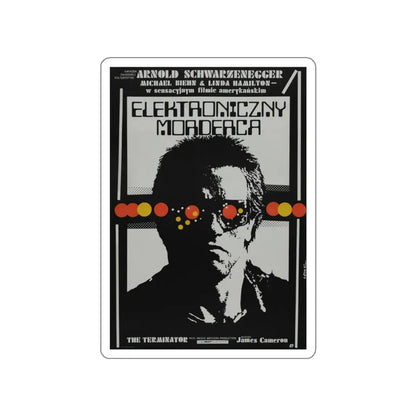 THE TERMINATOR (POLISH) 1984 Movie Poster STICKER Vinyl Die-Cut Decal 3 Inch - The Sticker Space