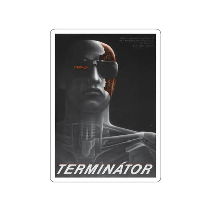 THE TERMINATOR (RUSSIAN) 1984 Movie Poster STICKER Vinyl Die-Cut Decal 2 Inch - The Sticker Space