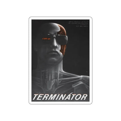 THE TERMINATOR (RUSSIAN) 1984 Movie Poster STICKER Vinyl Die-Cut Decal 4 Inch - The Sticker Space