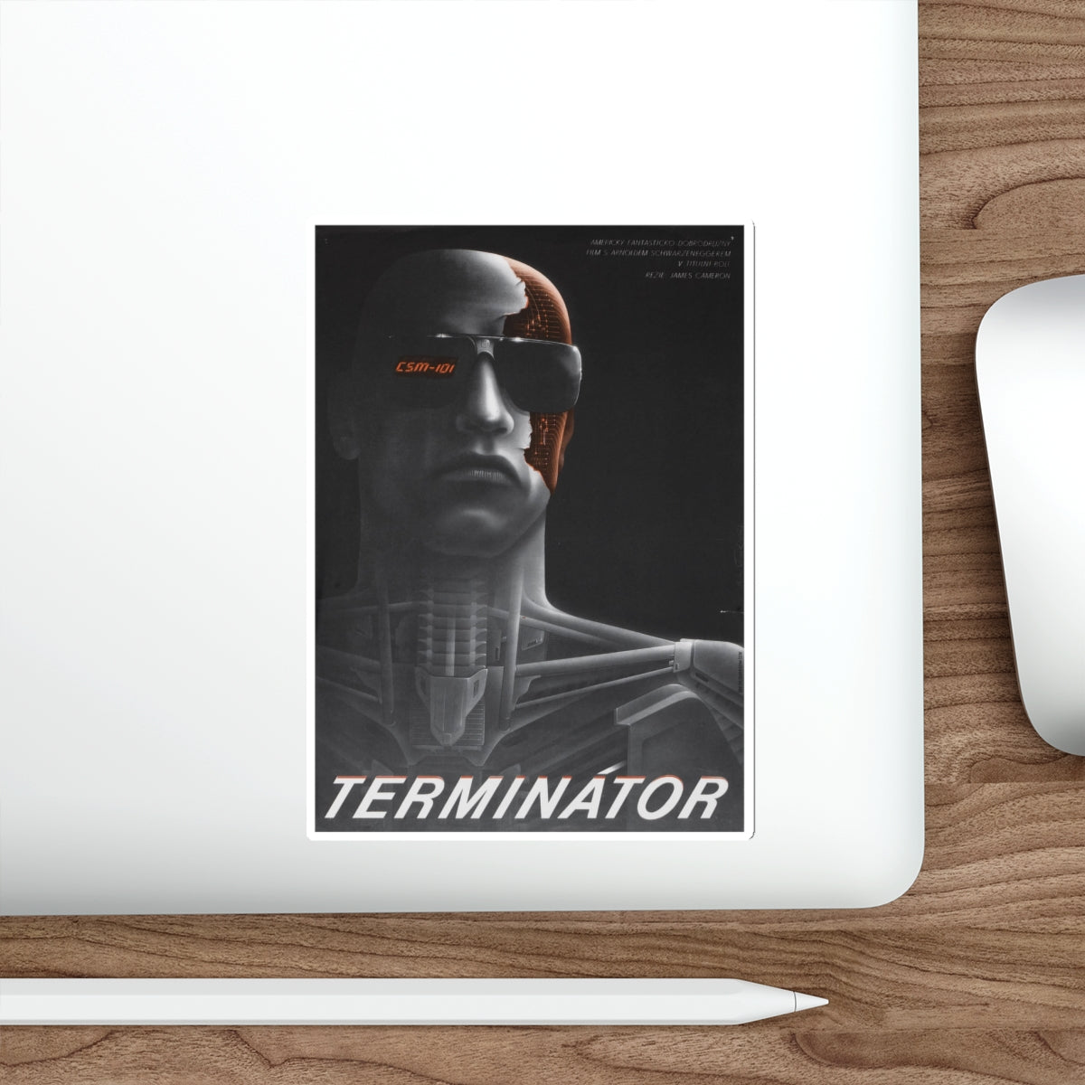 THE TERMINATOR (RUSSIAN) 1984 Movie Poster STICKER Vinyl Die-Cut Decal-The Sticker Space