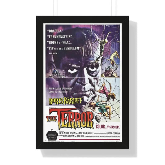 THE TERROR 1963 - Framed Movie Poster 16″ x 24″ Black - The Sticker Space