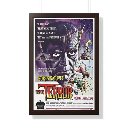 THE TERROR 1963 - Framed Movie Poster 20" x 30" Walnut - The Sticker Space