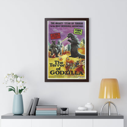 THE TERROR OF GODZILLA 1975 - Framed Movie Poster-The Sticker Space