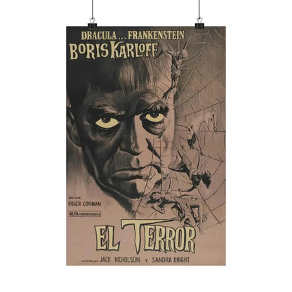 THE TERROR (SPANISH) 1963 - Paper Movie Poster 12″ x 18″ Matte - The Sticker Space