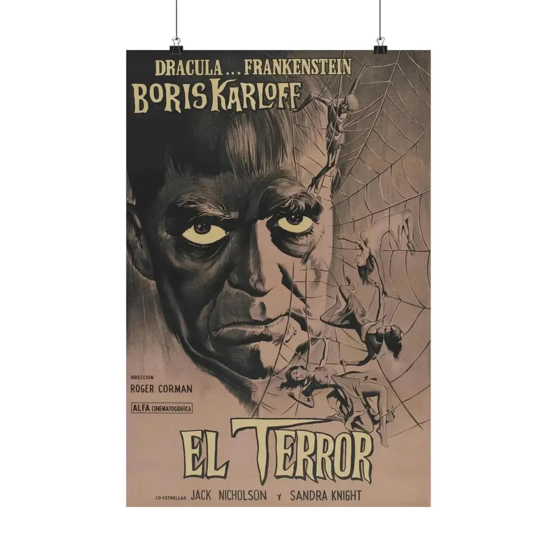 THE TERROR (SPANISH) 1963 - Paper Movie Poster 16″ x 24″ Matte - The Sticker Space
