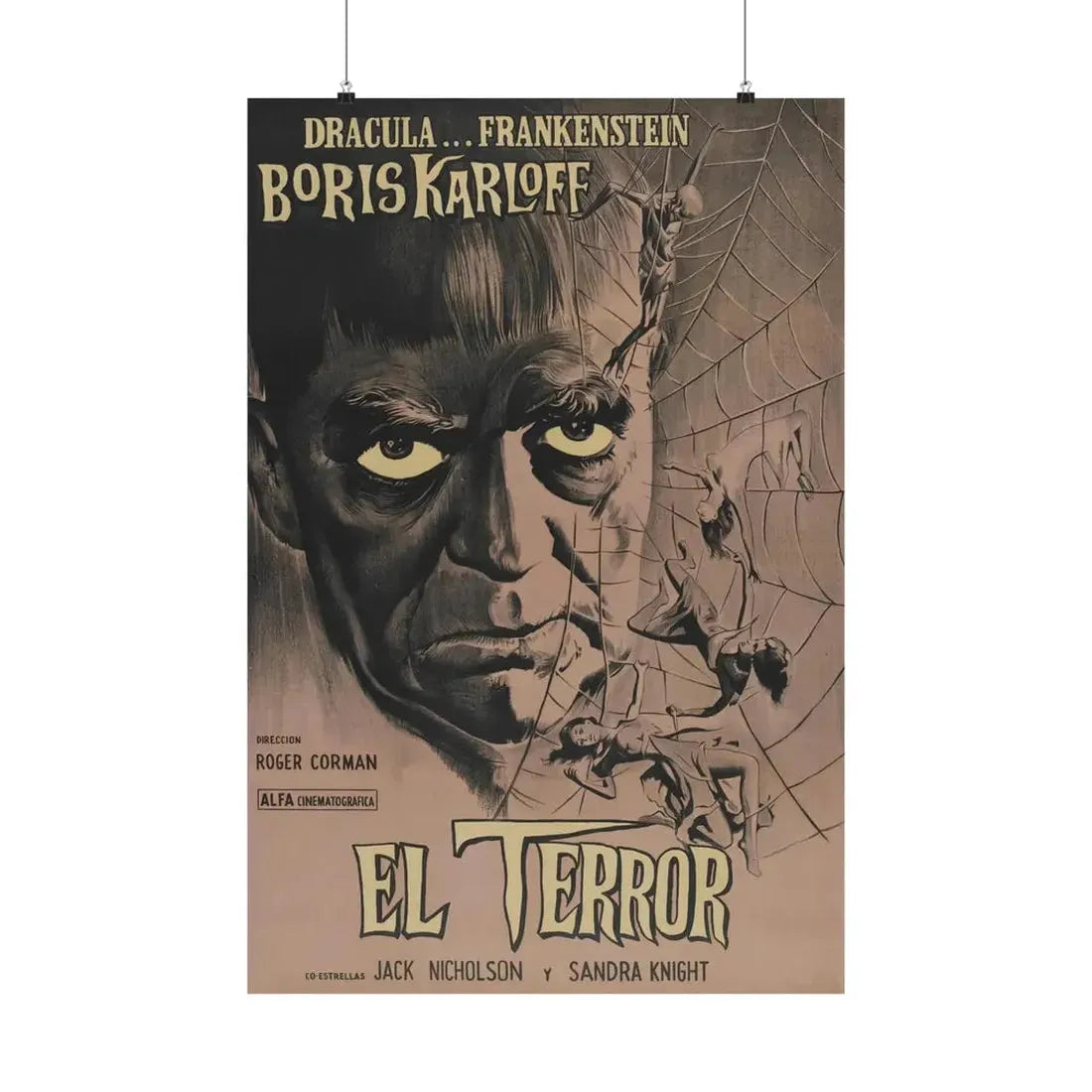 THE TERROR (SPANISH) 1963 - Paper Movie Poster 24″ x 36″ Matte - The Sticker Space