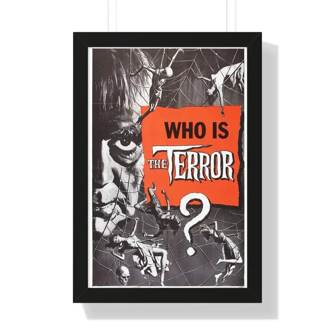 THE TERROR (TEASER) 1963 - Framed Movie Poster 16″ x 24″ Black - The Sticker Space