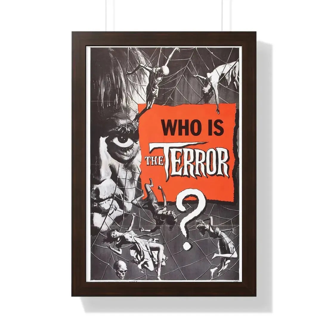 THE TERROR (TEASER) 1963 - Framed Movie Poster 16″ x 24″ Walnut - The Sticker Space