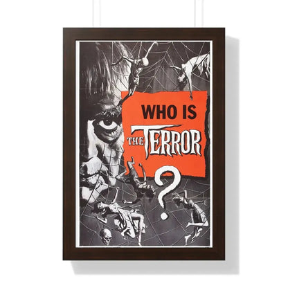 THE TERROR (TEASER) 1963 - Framed Movie Poster 16″ x 24″ Walnut - The Sticker Space