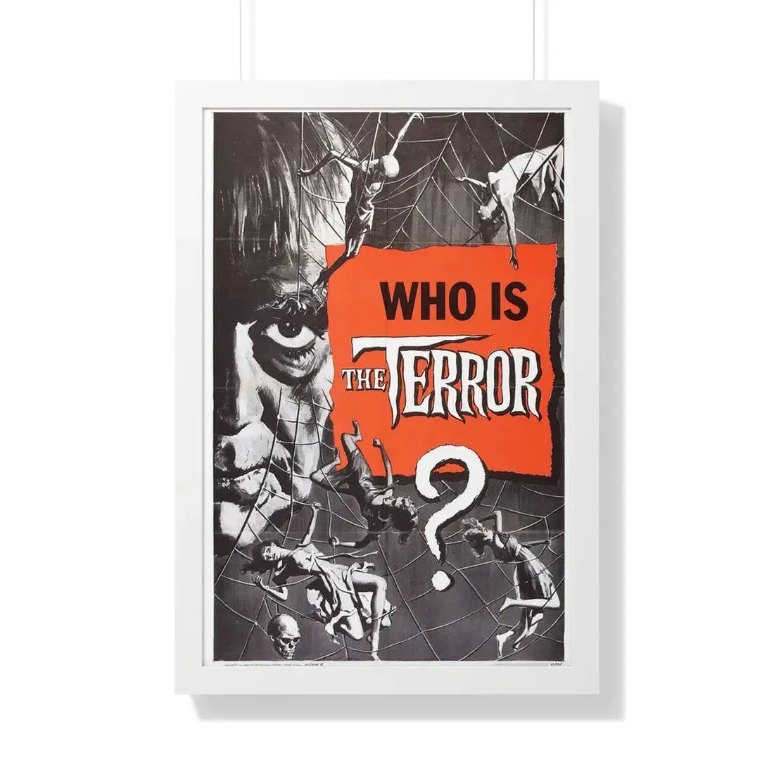 THE TERROR (TEASER) 1963 - Framed Movie Poster 20" x 30" White - The Sticker Space