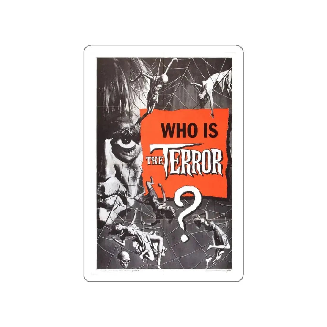 THE TERROR (TEASER) 1963 Movie Poster STICKER Vinyl Die-Cut Decal 4 Inch - The Sticker Space