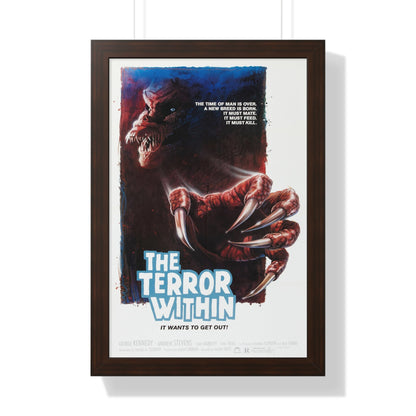 THE TERROR WITHIN 1989 - Framed Movie Poster-16″ x 24″-The Sticker Space