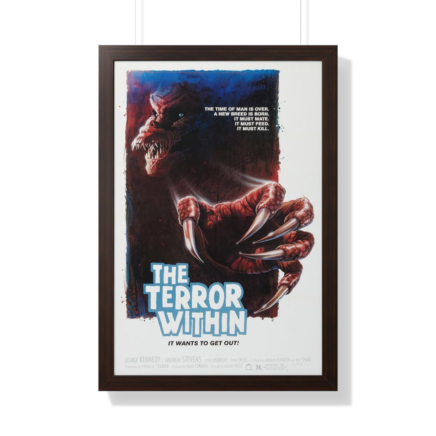 THE TERROR WITHIN 1989 - Framed Movie Poster-20" x 30"-The Sticker Space