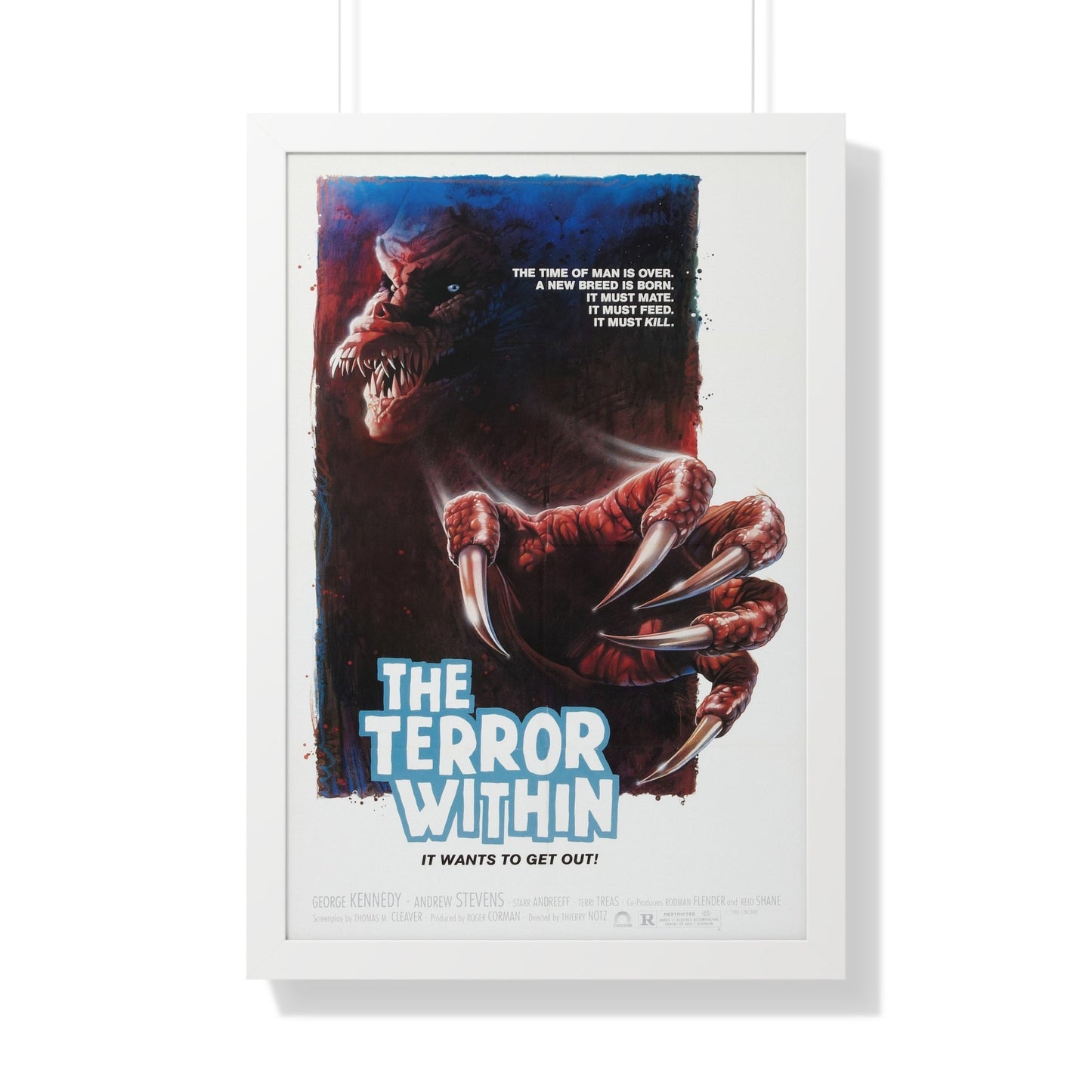 THE TERROR WITHIN 1989 - Framed Movie Poster-20" x 30"-The Sticker Space